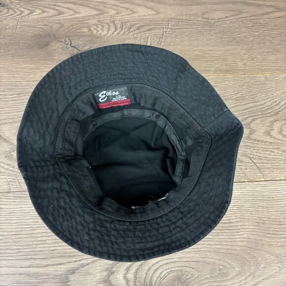 Alo Yoga Black Bucket Hat Ethos Brand Size L/XL 100% Cotton Bucket Hat - Picture 8 of 9